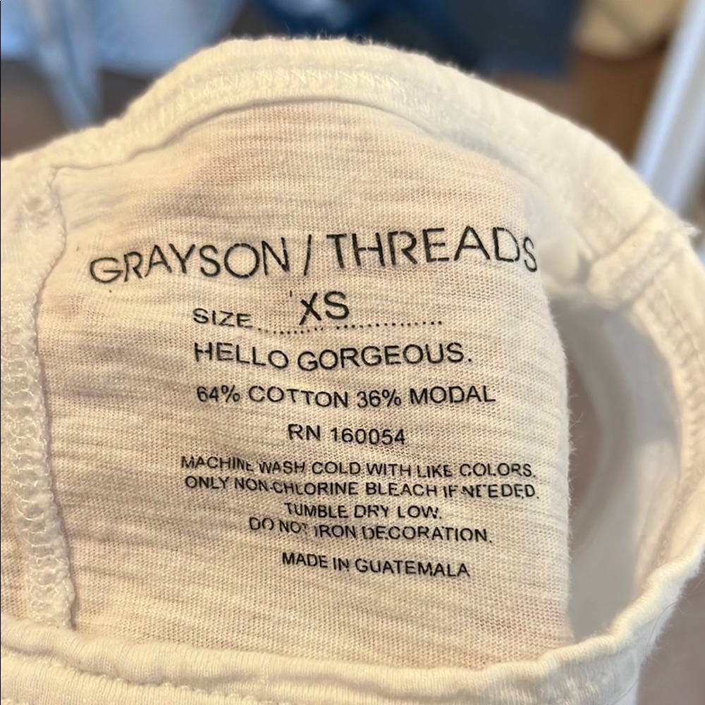 Grayson Threads White Tank Top - Picture 2 of 2
